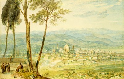 Firenze dalla strada per Fiesole da Joseph Mallord William Turner
